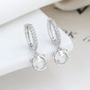 Cute Snowflower Christmas Earring Pave Cubic Zirconia Hoop Earrings for Women Christmas Jewelry - Image 21