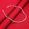 charm Silver Bracelet for man woman Twisted rope chain jewelry Wedding party Christmas gift - Image 36