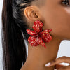 Oversized Geometric Earrings Pleated Earrings Earrings For Accessories Women Occasion - Image 9