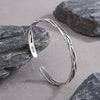 Vintage Thai Silver Woven Fried Dough Twists Bangle Silver Jewelry Opening Bracelets - Image 4