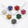 Rhinestone Flower Brooches for Women 9-color Snowflake Party Casual Brooch Pin Gifts - Image 4