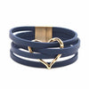 Handmade Star Pattern Imprint Hollow Charm Leather Bracelets for Women Multilayer Wrap Bracelet Bangle Unisex Jewelry Gifts - Image 10