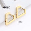 1 Pair Punk Stainless Steel Triangle Earrings Women Men Ear Piercing Geometric Stud Earrings Push-Back Clip Unisex Party Jewelry - Image 19