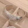 Bohemian Ethnic Style Retro Silver Wide Bracelet For Women Carved Flower Opening Bracelet Boho Vintage Jewelry - Image 10