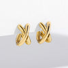 Criss-cross Gold Silver Colors Tiny HuggieHoop Earrings for Women Mini Small Ear Buckle Cartilage Piercing Earrings Punk Jewelry - Image 9