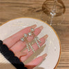 Zircon Bow Earrings Acrylic Crystal Tassel Earrings For Women Party Jewelry Accessories Gifts - Image 5