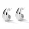 Chunky Drop Hoop Earrings for Women Stainless Steel Gold Color Piercing Earring Jewelry - Image 11