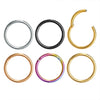 8mm Titanium Double Helix Nose Rings Hinged Segment Ring Ear CartilageTragus Helix Lip Piercing Nose Hoop Studs Punk Jewelry 1PC - Image 2