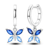 Silver Butterfly Fluttering Insect Earrings Jewelry Drop Earrings Jewelry Party Anniversary Gifts - Image 27