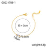 Women Jewelry Gold Plated Stainless Steel Necklace Cz Zircon Pendant 12 Month Birthstone Bracelet - Image 16