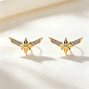 Silver and Compact Star Moon Heart-Shaped Snowflake Zircon Earrings for Women Minimalist Engagement Party Jewelry - Image 14