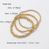 Stainless Steel Beaded Bracelet in Gold-Tone or Silver-Tone - Image 4