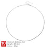 10PCS Bead Chain Stainless Steel Chain Choker Necklace Women Chain Necklace Sets for Women Gift - Image 8