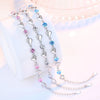 Silver Heart Shaped Bracelet For Women Retro Korean Versatile Pink Crystal Charm Bracelets Party Jewelry - Image 5