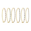 Thin Colorful CZ Paved Gold Color Bangle For Women Micro Paved Cubic Zirconia Sparking Jewelry - Image 6