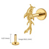 Titanium Koi Fish Cartilage Earring Tiny Tragus Stud Helix Conch Flatback Piercing 16G Animal Body Jewelry - Image 8