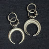 Punk Round Bead Moon Earrings for Women Korean Charm Geometric Drop Earrings Gothic Jewelry Grunge Accessories - Image 3