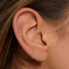 Open Heart Hoop Earrings in Gold Tone or Silver Tone - Image 62