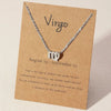 1Pcs 12 Zodiac Sign Necklace for Women 12 Constellation Charm Chain Pendant Choker Birthday Jewelry with Cardboard Card - Image 10