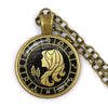 12 Constellation Scorpio Sagittarius Capricorn Aquarius Pendant Antique Bronze Necklace Glass Dome Zodiac Jewelry For Gift - Image 5