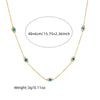 316L Stainless Steel Tree of Life Turquoise Golden Necklace Earrings For Womens Party Gift Jewelry Set - Image 4