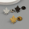 design Smooth maple leaf stainless steel brooch, stylish lapel pin, badge, gift for friends - Image 5