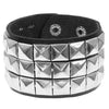 Punk Men Black Cuff Leather Bracelet Wristband Metal Rivets Stud Charm Wrap Bangle for Women Rock Gothic Jewelry Gifts - Image 5