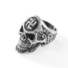 Mf Ghost Punk Doom Swastika Symbol Skull Misika Ring Size 14 Stainless Skeleton Big Rings For Men Svastika Head Of State - Image 6