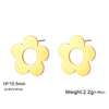 Cute Flower Sakura Stud Earrings for Women Stainless Steel Piercing Earrings Jewelry Birthday Valentine Gift - Image 13