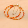 Faceted Sandstone Double Layer Beads Strand Bracelets Bangles Elegant Bohemian Magnetic Women Jewelry - Image 8
