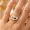 Silver Geometric Design Women Opening Ring Full Sparkling Cubic Zirconia Party Wedding Lady Jewelry - Image 3