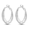 Silver Multi-layer Ear Ring Jewelry Versatile Hoop Earrings For Women Jewelry Birthday Party Gift - Image 25