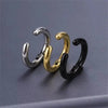 2pcs 316L Stainless Steel Fake Huggie Hoop Earrings,Clip On Ear Faux Cartilage Earrings Non Piercing Jewelry Earrings - Image 2