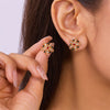 Sparking Snowflake Earrings For Women Shiny Zircon Imitation Pearl Firework Earring Christmas Year Party Jewelry - Image 16