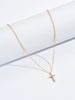 Zircon Inlaid Cross Necklace Pendant Jewelry for Women Gold Color Long Clavicle Chain Necklaces - Image 4