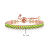 Simple Tennis Bracelet For Women Rectangle Zircon Silver Color Adjustable Bracelets On Hand Friend Gift Jewelry - Image 11