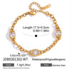 Green White Oval Zircon Bracelet For Women Minimalist Gold Pvd Plated Stainless Steel Bracelet Jewelry Gift - Image 8
