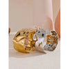 Wide Stainless Steel Cuff Bracelet in Gold-Tone or Silver-Tone - Image 4
