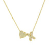 Gold Color Tiny Heart Dainty Zircon Initial Necklace Customizable Letter Name Choker Pendant for Women Birthday Party Jewelry Gi - Image 19