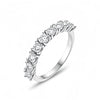 Silver Rings Daisy Pentagram Zircon Black White Ring For Mother Silver Wedding Ring Jewelry Trinkets - Image 5
