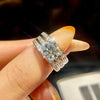 Glittering Diamond Engagement Ring Set For Women Gift Wedding Jewelry - Image 7