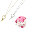 2.0 Heart Shaped Small Lock Core Chastity Cage Universal Key Necklace with Brass Invisible Lock Core Bondage Cock Cage Gifts - Image 2