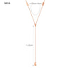 Stainless Steel Chain Necklace with Long Tassel Details - Image 17