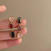 Vintage Korean Style Maillard Brown Ear Clips Women's Coffee Irregular Geometric Clip Earrings Without Ears Hole - Image 16