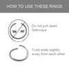 8mm Titanium Double Helix Nose Rings Hinged Segment Ring Ear CartilageTragus Helix Lip Piercing Nose Hoop Studs Punk Jewelry 1PC - Image 6