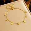 316L Stainless Steel Golden Snowflake Butterfly Crown Key Lightning Zircon Necklace Bracelet Set Jewelry Sets Gift - Image 16