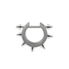 1pc Stainless Steel Cone Silver/Black Color Ear Cartilage Spike Hoop Earring, Tragus Helix Daith Piercing Jewelry For Men - Image 8