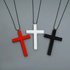 Wooden Cross Pendant Necklace with Alloy Chain and 71 cm Length - Image 17