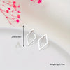 Minimalist Geometric Square Detachable Triangles Stud Earrings for Women Jewelry Accessories Party Gifts - Image 5