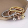 Charm Bracelet Set of 3 with Heart Lock Key and Music Note Charms - Image 17